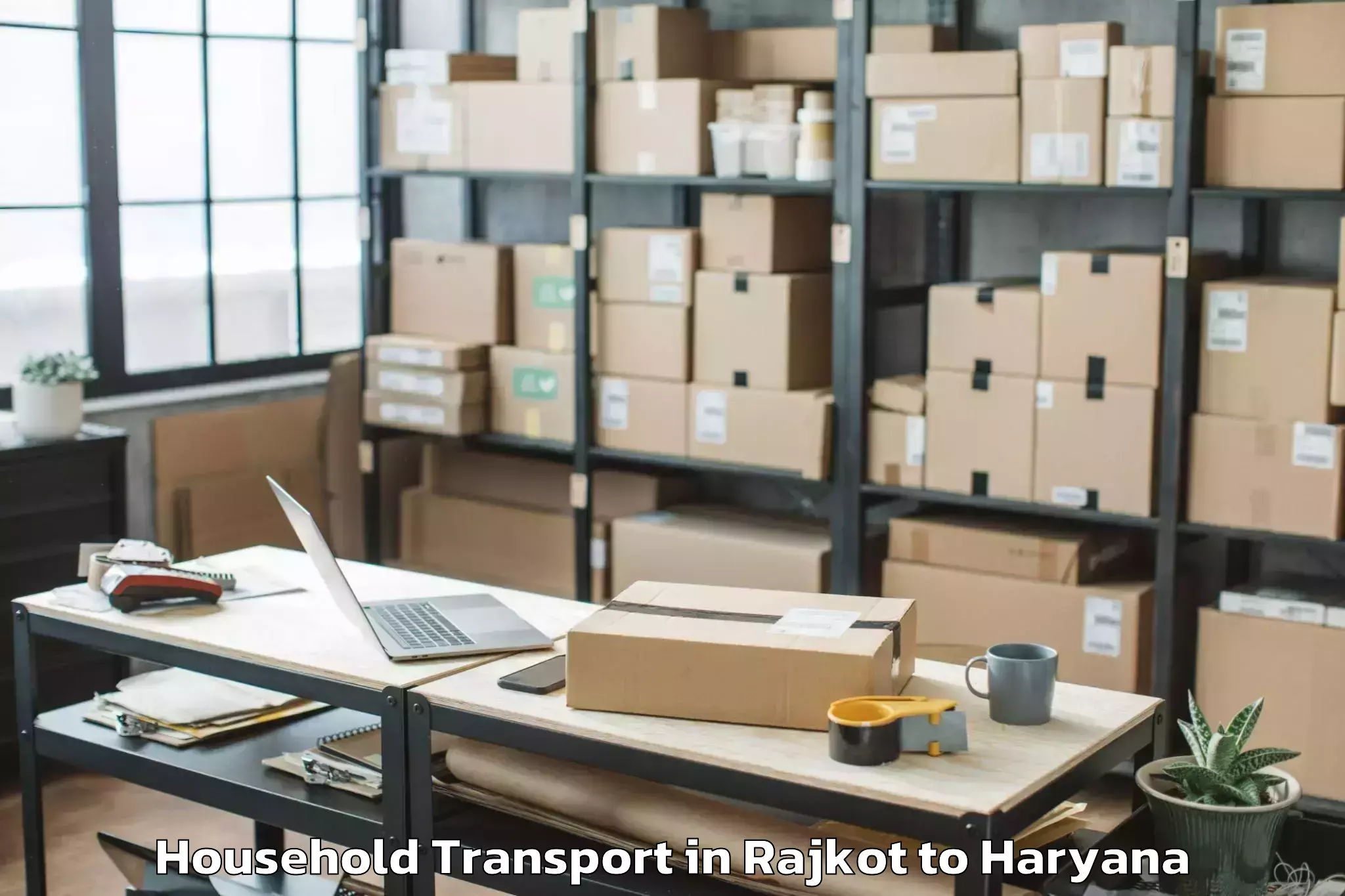 Reliable Rajkot to Badhra Household Transport